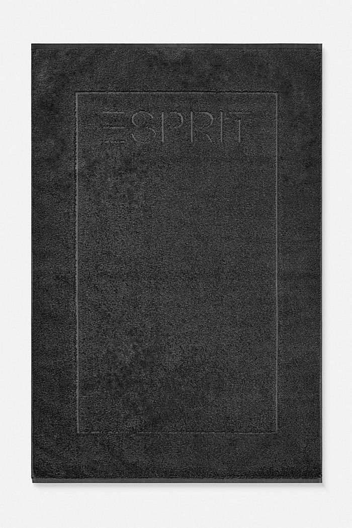 Mata łazienkowa z materiału frotte, 100% bawełny, BLACK, detail image number 0