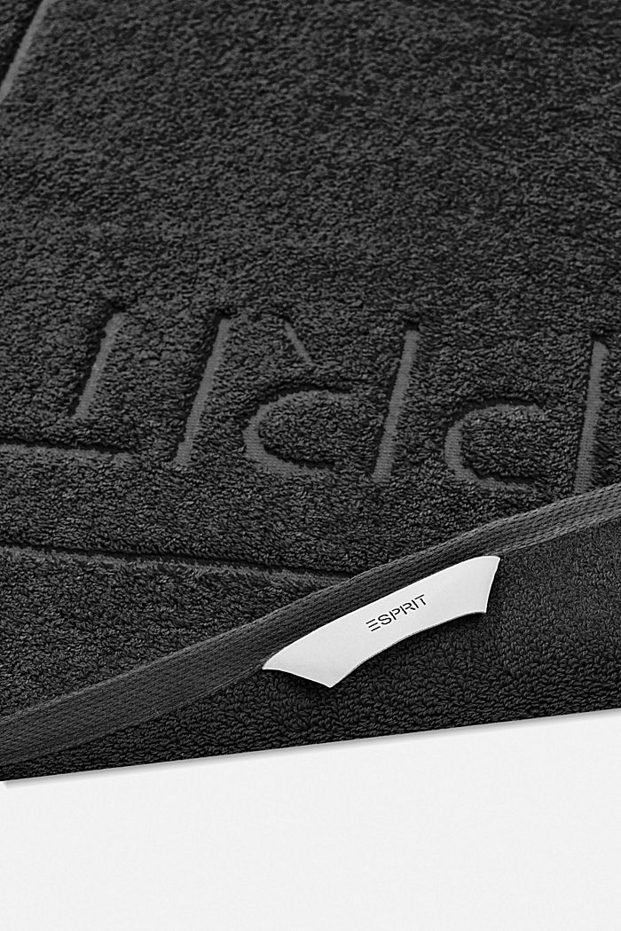 Badmatta i frotté av 100% bomull, BLACK, detail image number 1