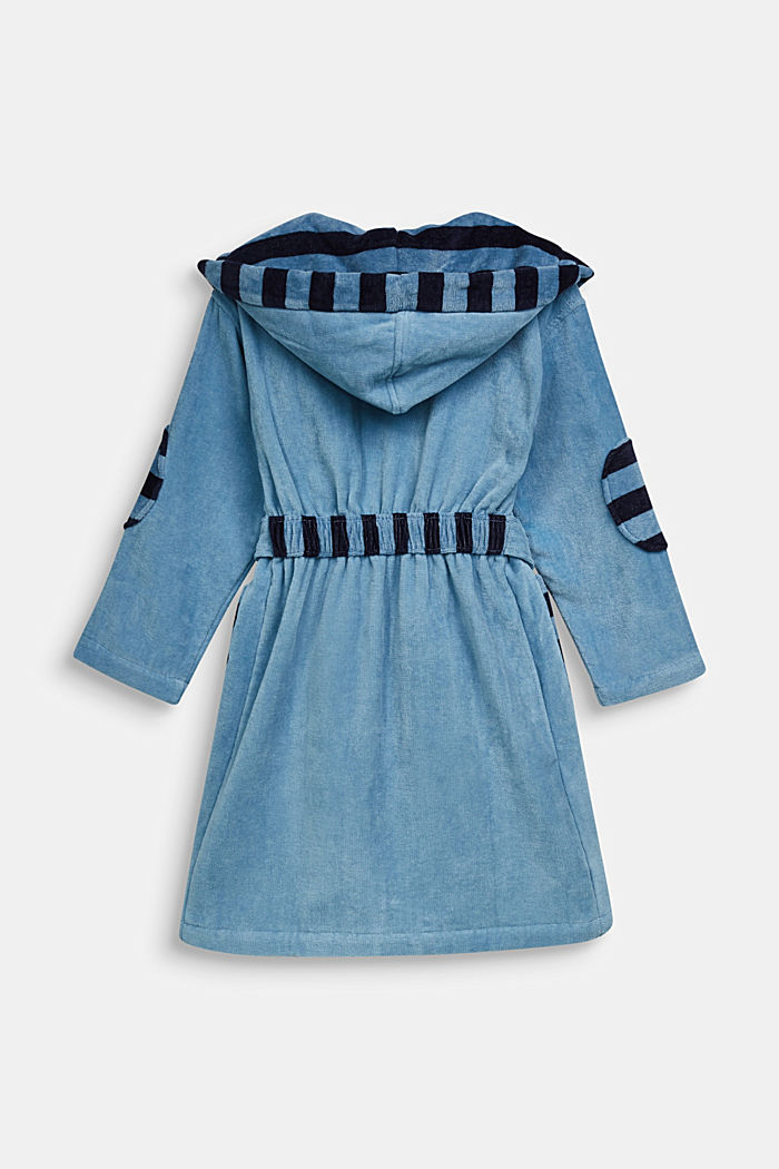 Children’s bathrobe in 100% cotton, SKY BLUE, detail image number 1