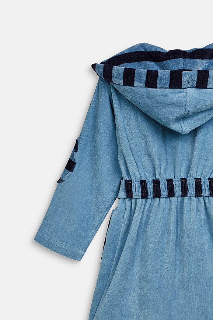 Children’s bathrobe in 100% cotton, SKY BLUE, detail image number 2