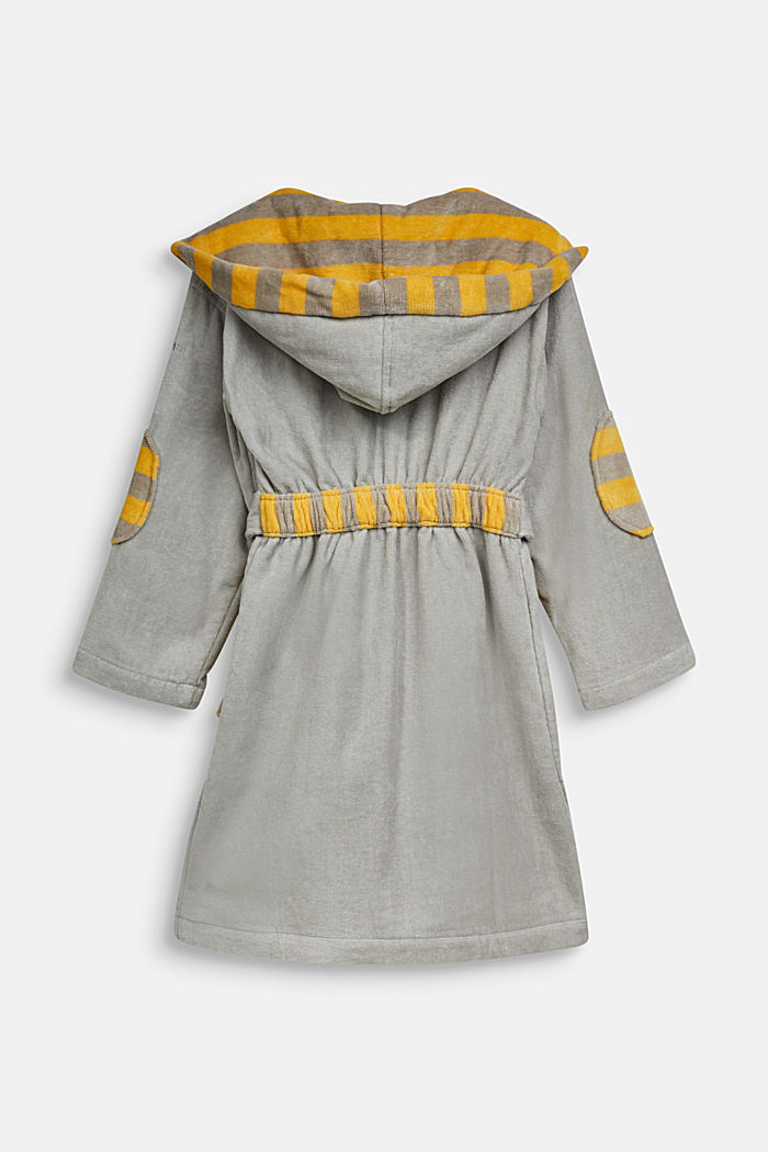Children’s bathrobe in 100% cotton, STONE, detail image number 1