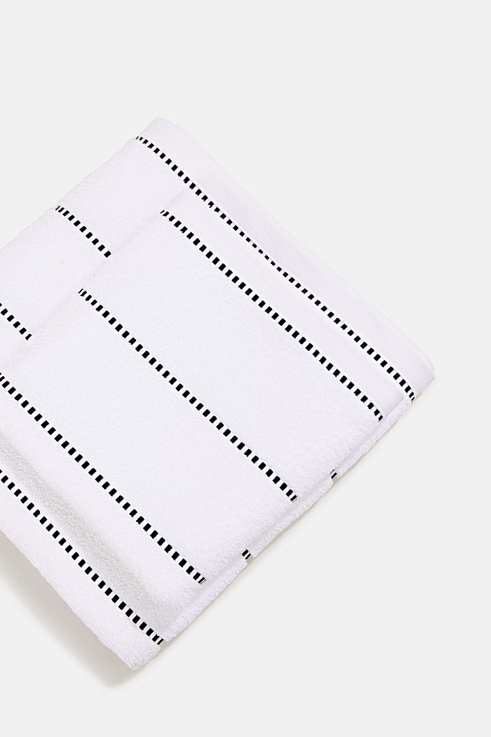 S materiálem TENCEL™: sada ručníků z froté, WHITE, overview