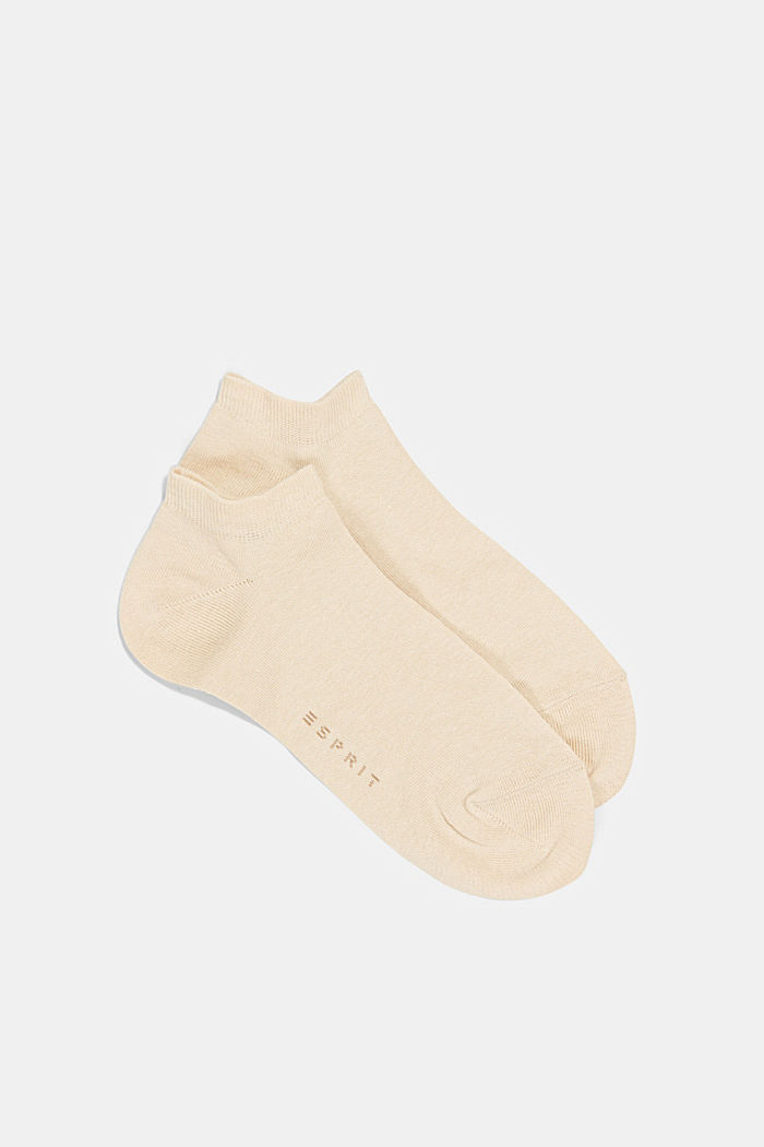 2 páry nízkých ponožek, ze směsi s bavlnou, CREAM, detail image number 0