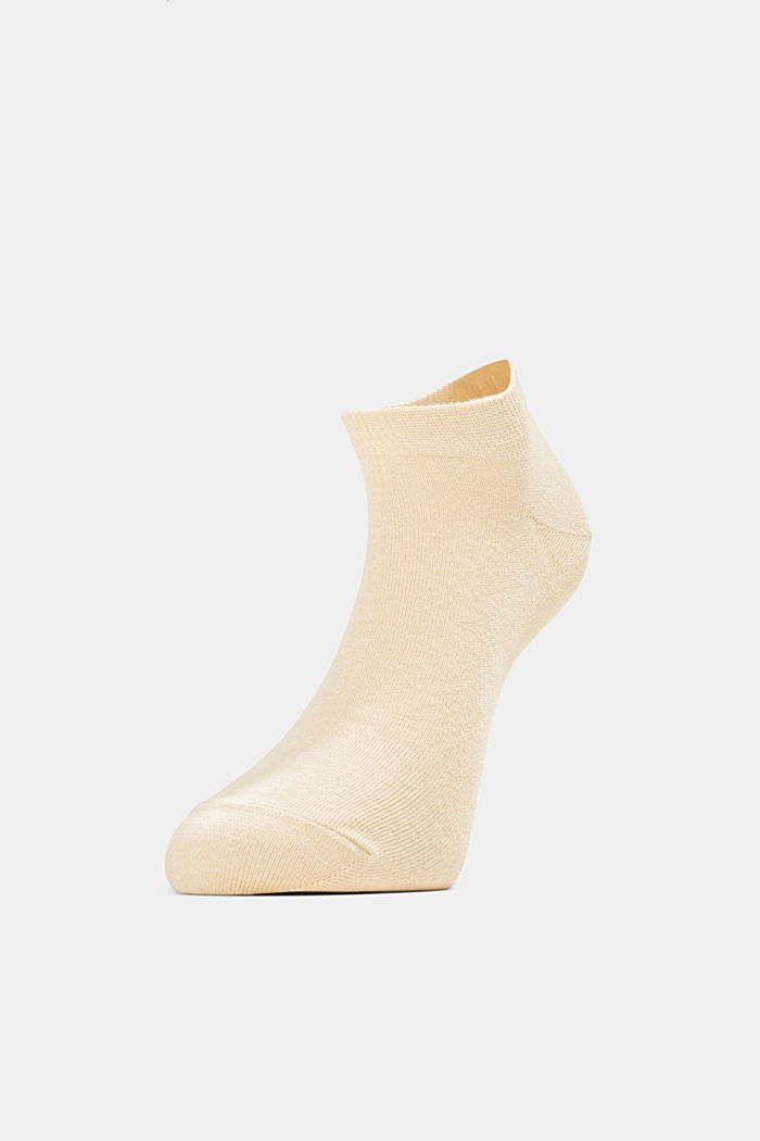 2 páry nízkých ponožek, ze směsi s bavlnou, CREAM, detail image number 2