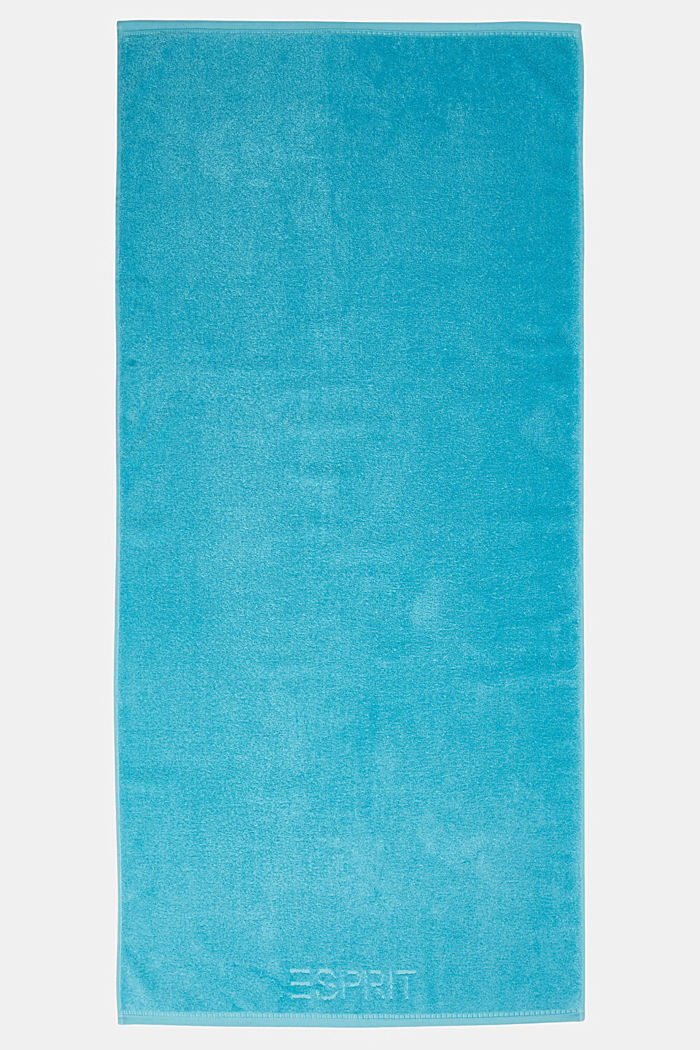 Med TENCEL™: handduksserie i frotté, TURQUOISE, overview