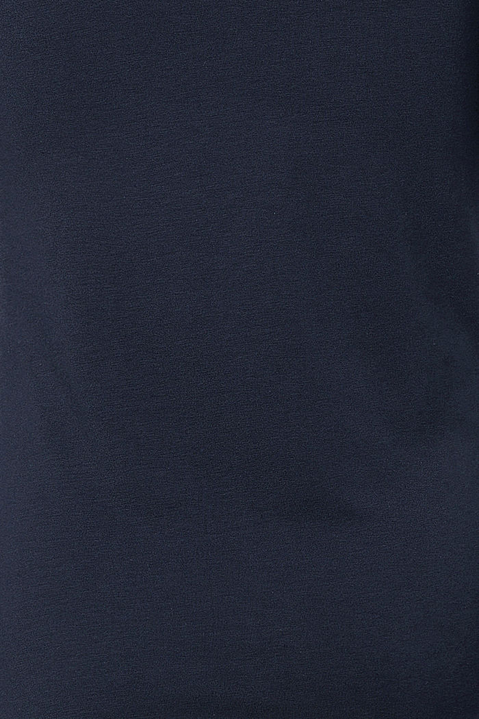 Shirt van biologisch katoen met logo, NIGHT SKY BLUE, detail image number 2