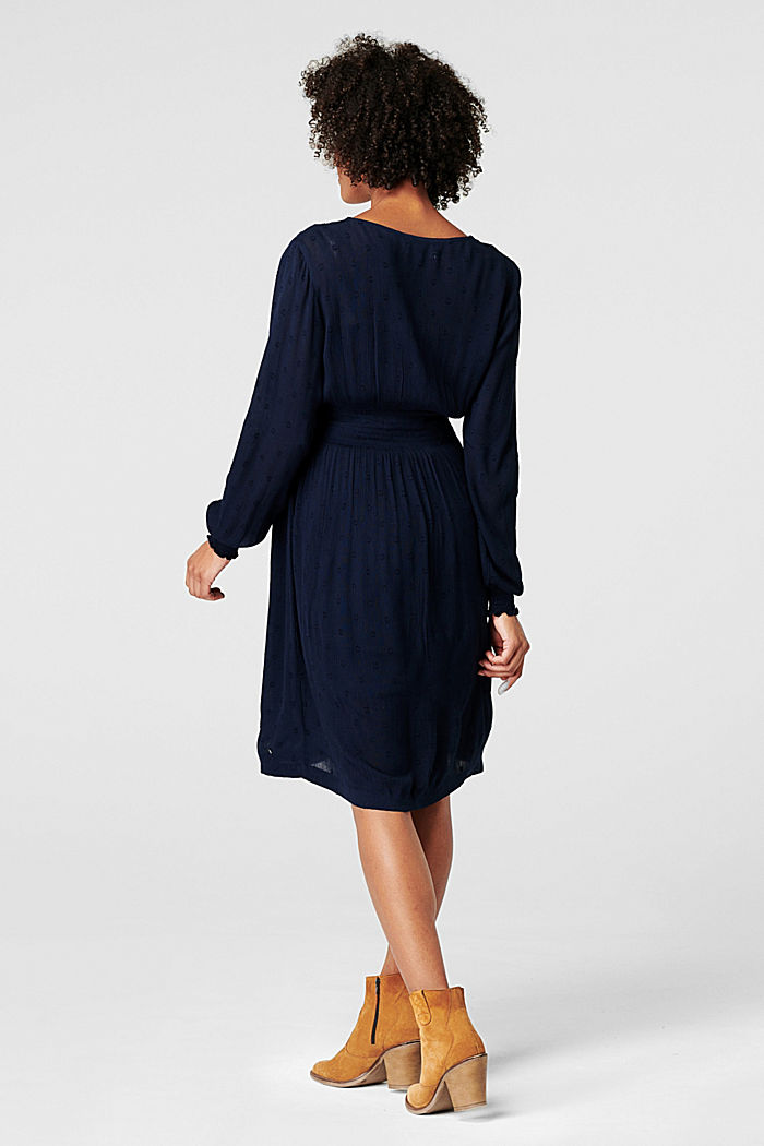 Kleid mit Smok-Details und Stillfunktion, NIGHT SKY BLUE, detail image number 2