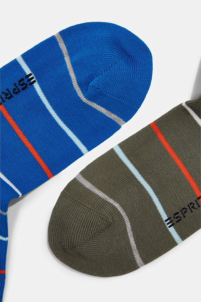 Ponožky ze směsi s bavlnou, balení po 2 párech, GREY/BLUE, detail image number 1