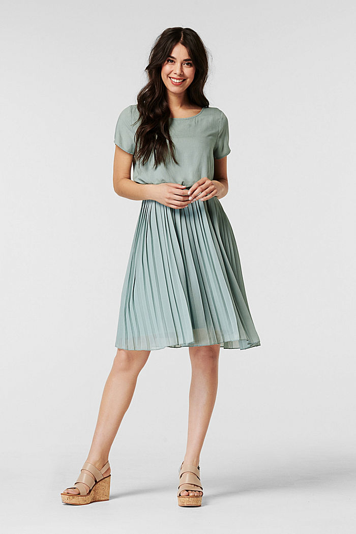 Plissee-Kleid mit Stillfunktion, CEMENT GREY, detail image number 1
