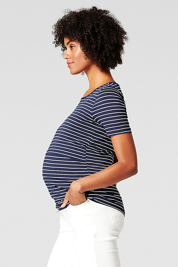 Tričko s úpravou pro kojení: LENZING™ ECOVERO™, NIGHT SKY BLUE, detail image number 5