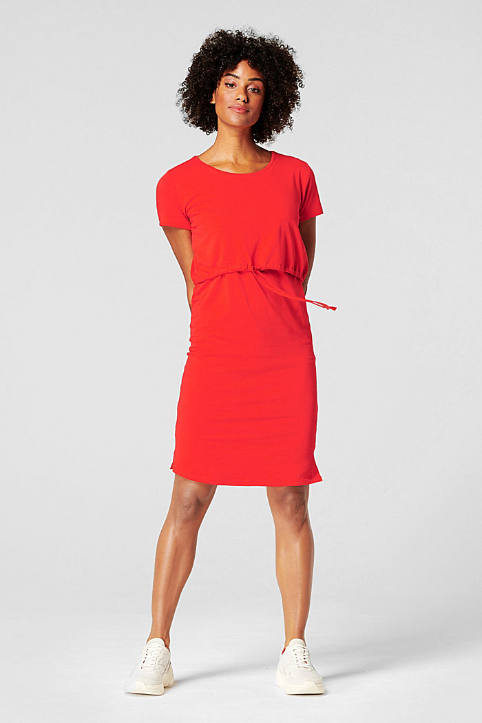 Layer-Kleid mit Stillfunktion, Organic Cotton, RED, detail image number 1