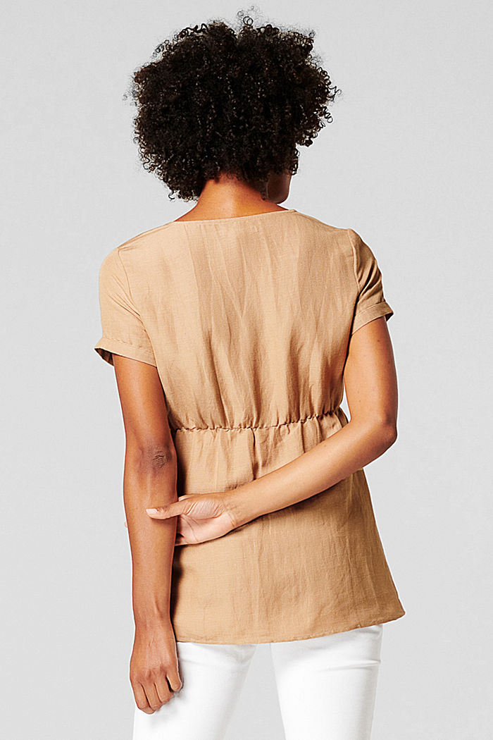 In misto lino: blusa, SAND, detail image number 1