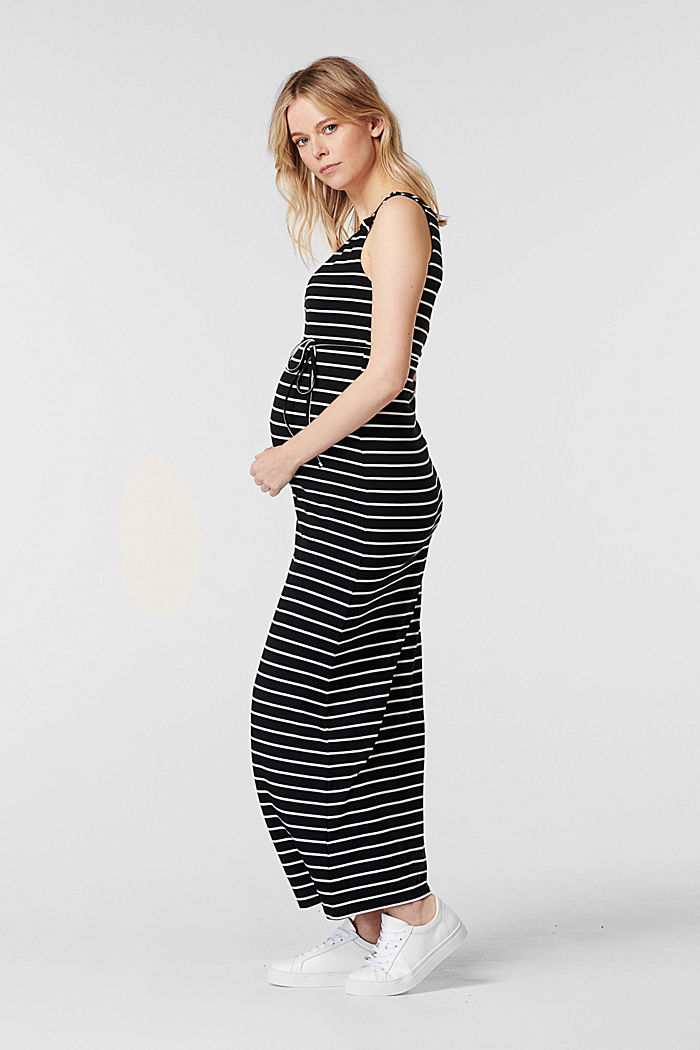Žerzejové šaty s úpravou pro kojení, LENZING™ ECOVERO™, BLACK INK, detail image number 3