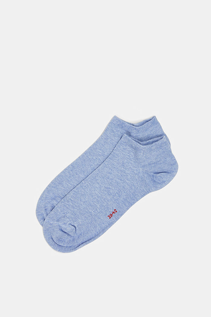 Teniskové zkrácené ponožky z bavlněné směsi, 2 páry v balení, JEANS, detail image number 0