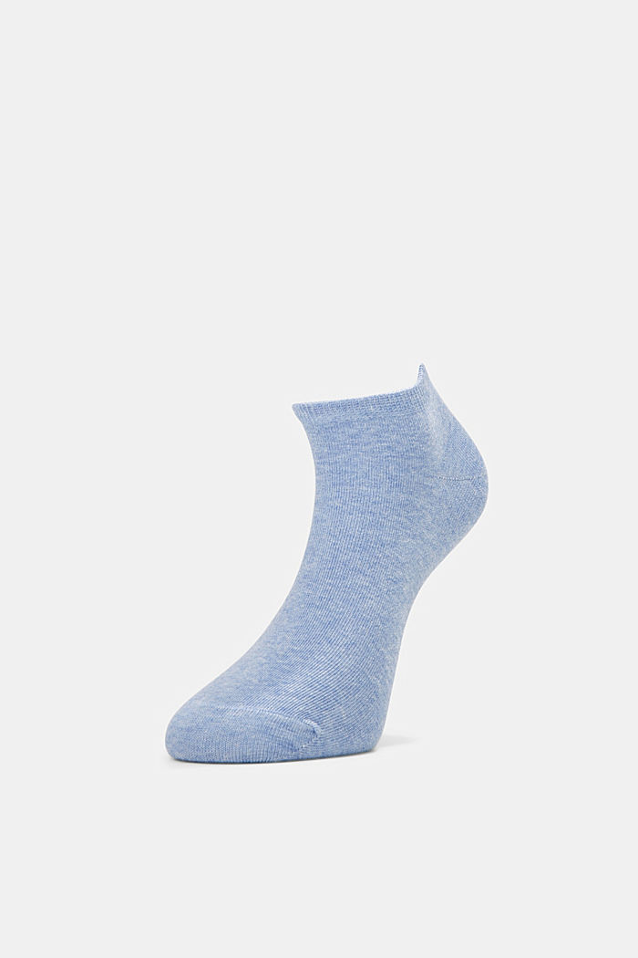 Teniskové zkrácené ponožky z bavlněné směsi, 2 páry v balení, JEANS, detail image number 2