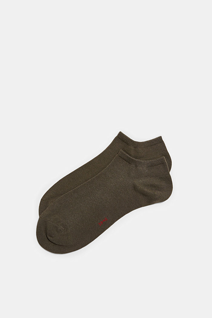 Teniskové zkrácené ponožky z bavlněné směsi, 2 páry v balení, THYMIAN, detail image number 0