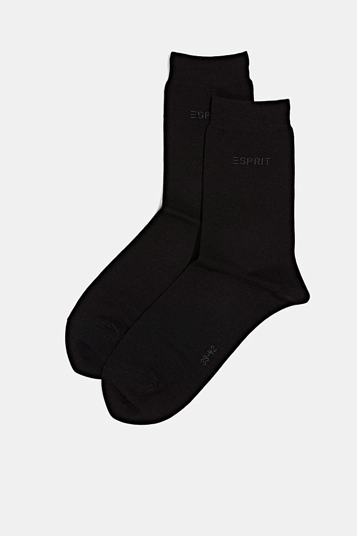 Lot de 2 paires de chaussettes chinées, BLACK, detail image number 2