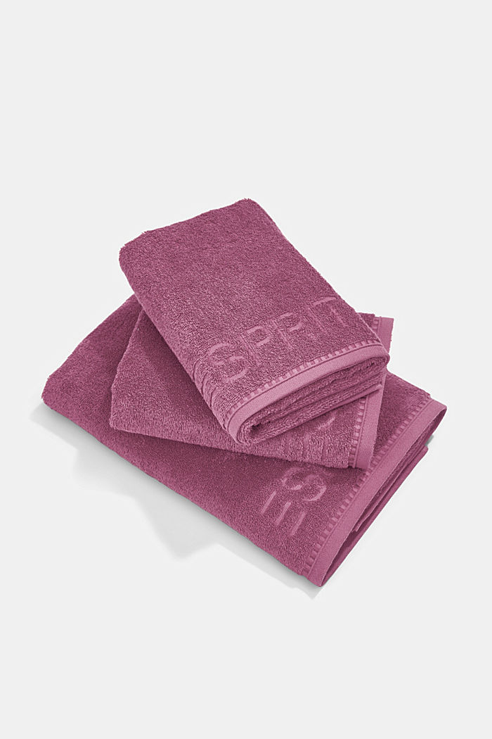 S materiálem TENCEL™: sada tří froté ručníků, BLACKBERRY, detail image number 0