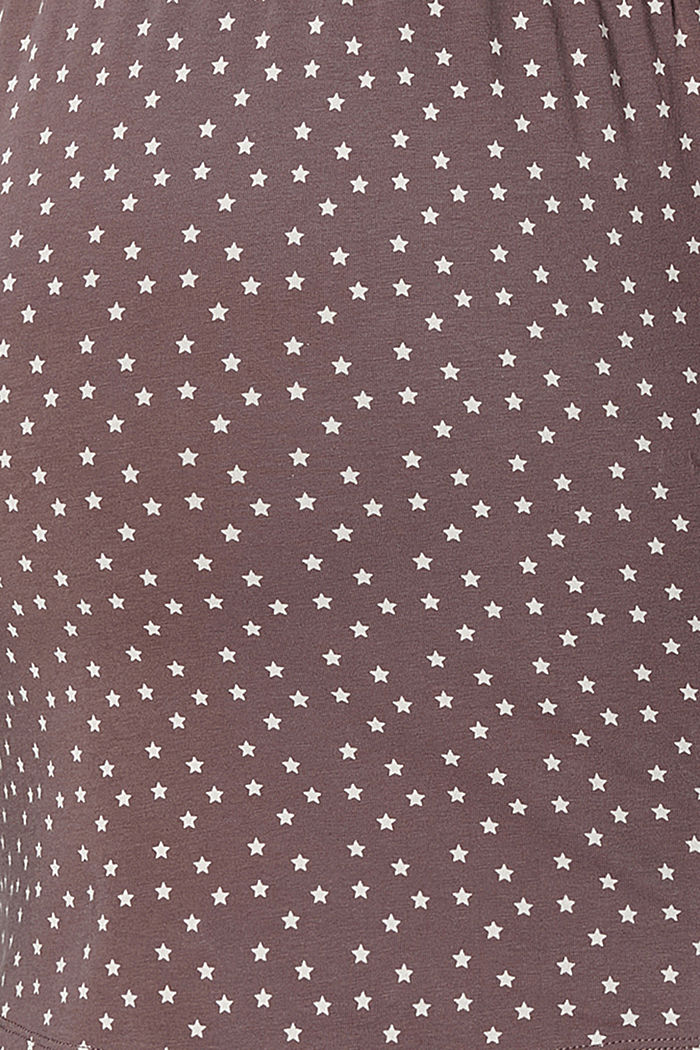 Haut de pyjama d’allaitement en jersey, coton biologique, TAUPE, detail image number 3