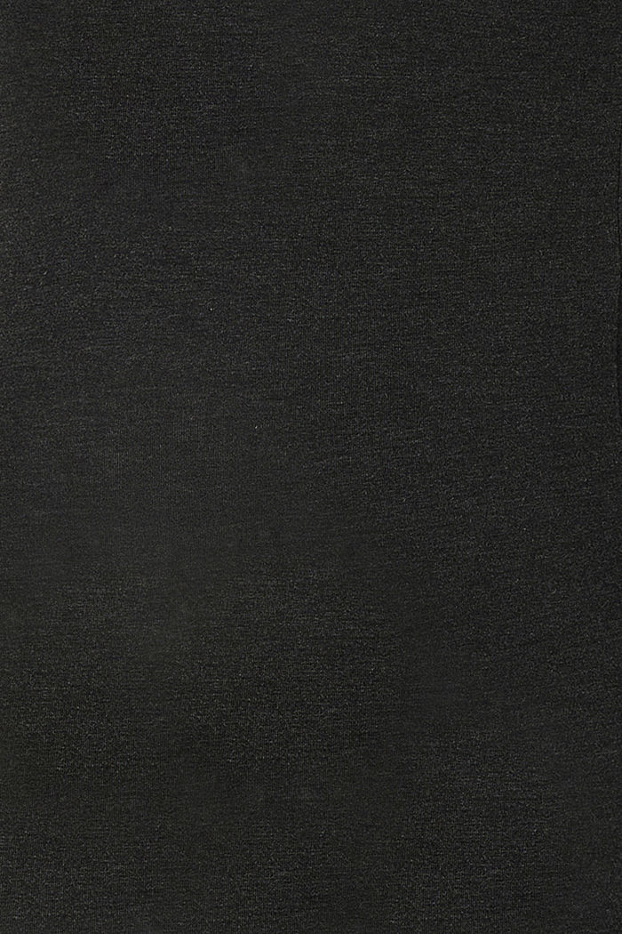 LENZING™ ECOVERO™ sleeveless top with a button placket, ANTHRACITE MELANGE, detail image number 3