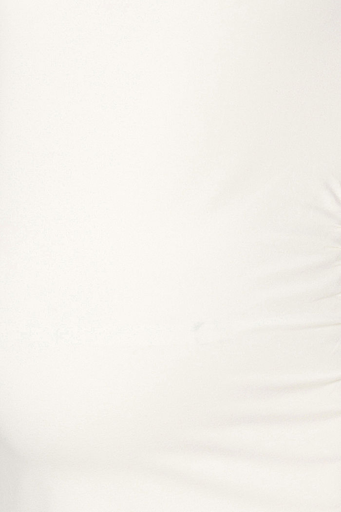 T-shirt à motif floral imprimé, en coton bio stretch, OFF WHITE, detail image number 2