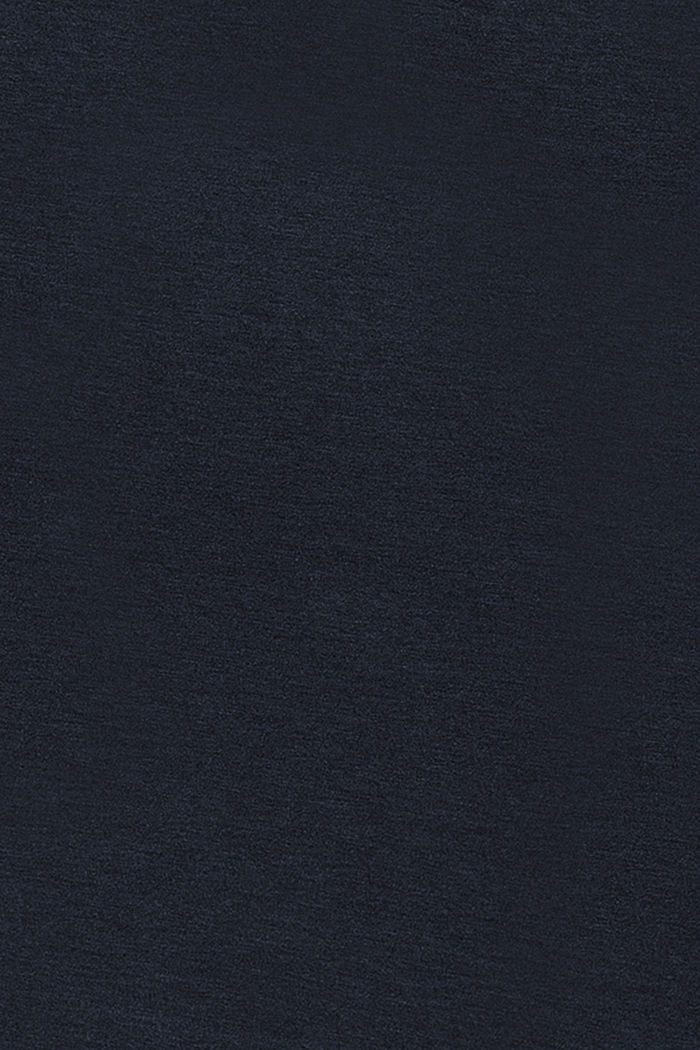 Haut à manches longues et col, en LENZING™ ECOVERO™, NIGHT SKY BLUE, detail image number 2