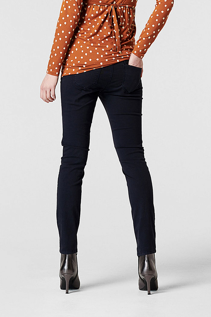 Stretch trousers with an over-bump waistband, NIGHT SKY BLUE, detail image number 1