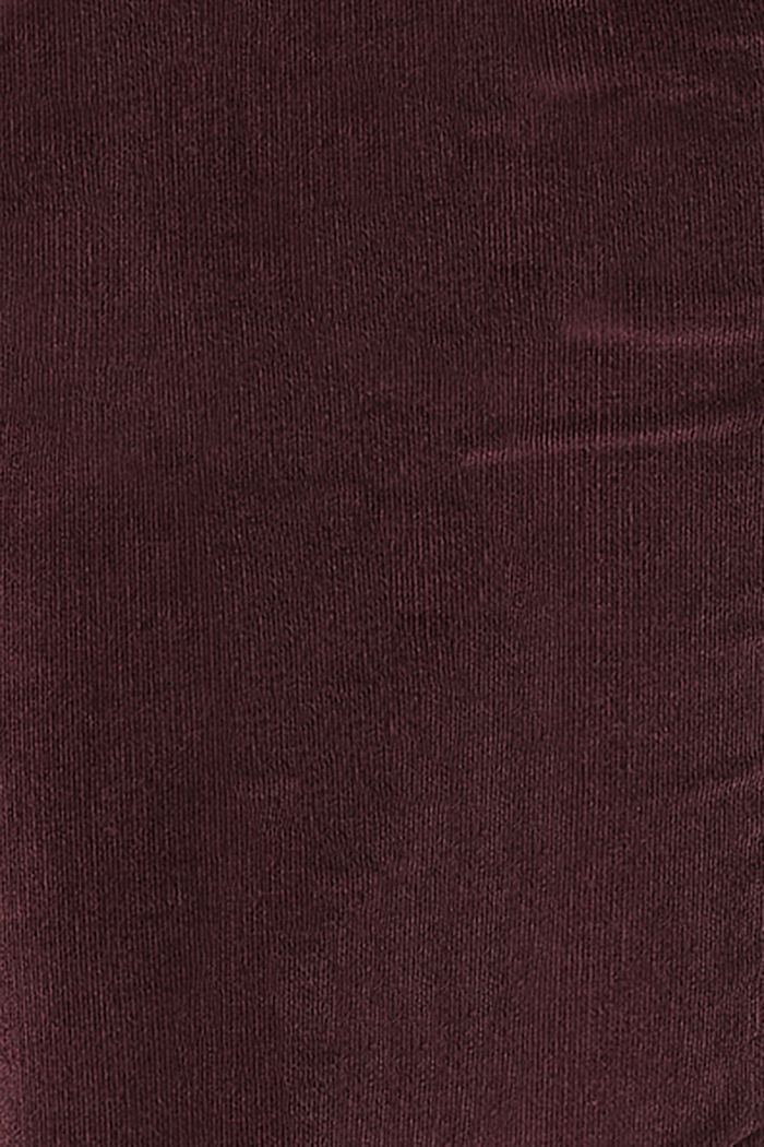 Manšestrové kalhoty z bavlněného streče, s pasem přes bříško, COFFEE, detail image number 2