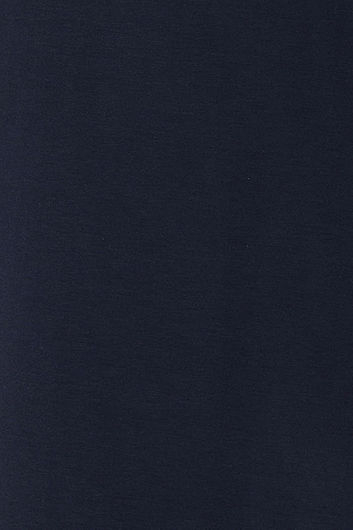 Maxikjol i sweatmaterial med linning under magen, NIGHT SKY BLUE, detail image number 2