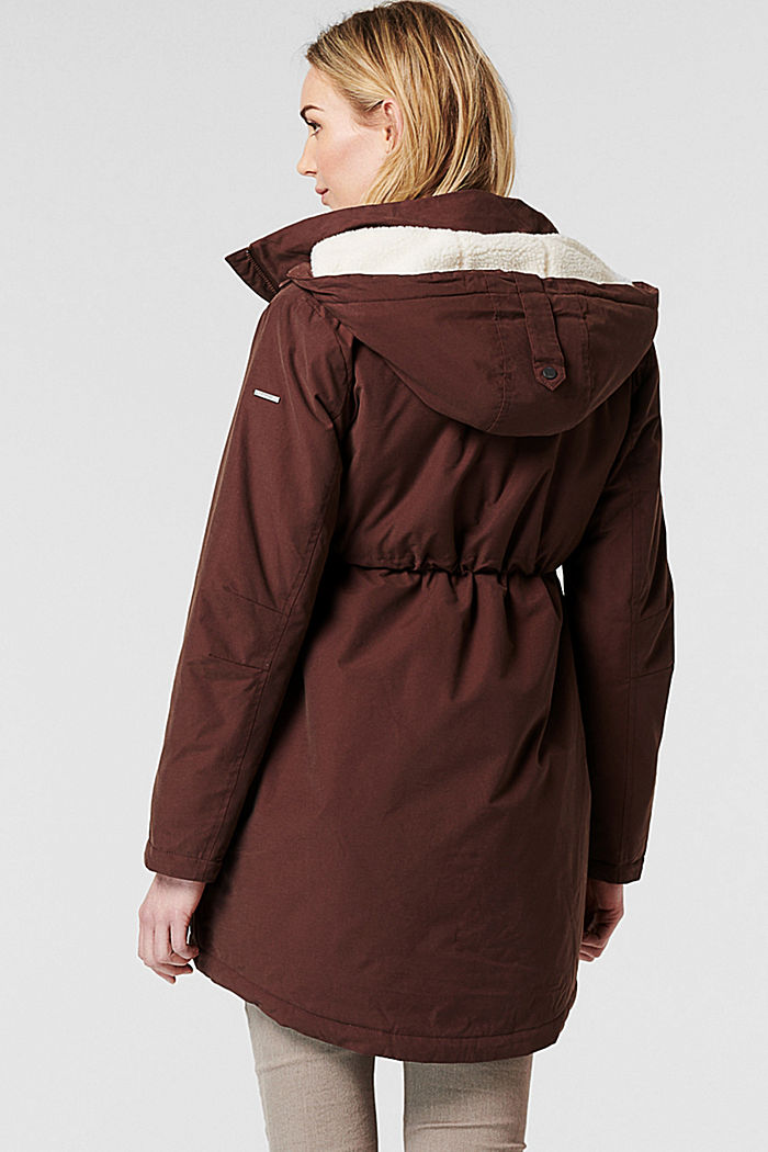 3-way parka with faux shearling lining, COFFEE, detail image number 2