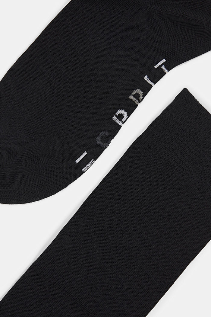 Lot de 2 paires de chaussettes hautes à logo, BLACK, detail image number 2