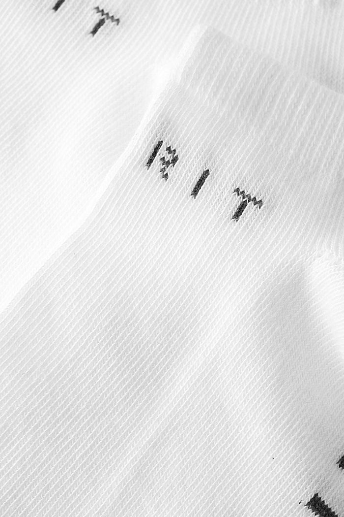 Nízké ponožky, 2 páry, směs s bio bavlnou, OFF WHITE, detail image number 1