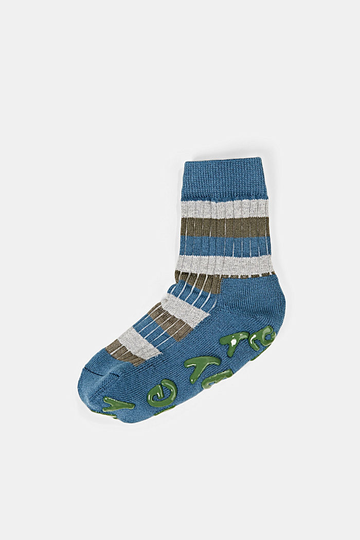 Non-slip socks made of blended organic cotton, VENICE NIGHT, overview