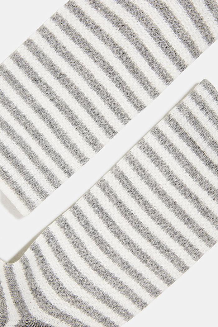 Pack de dos pares de calcetines con diseño a rayas, LIGHT GREY, detail image number 1