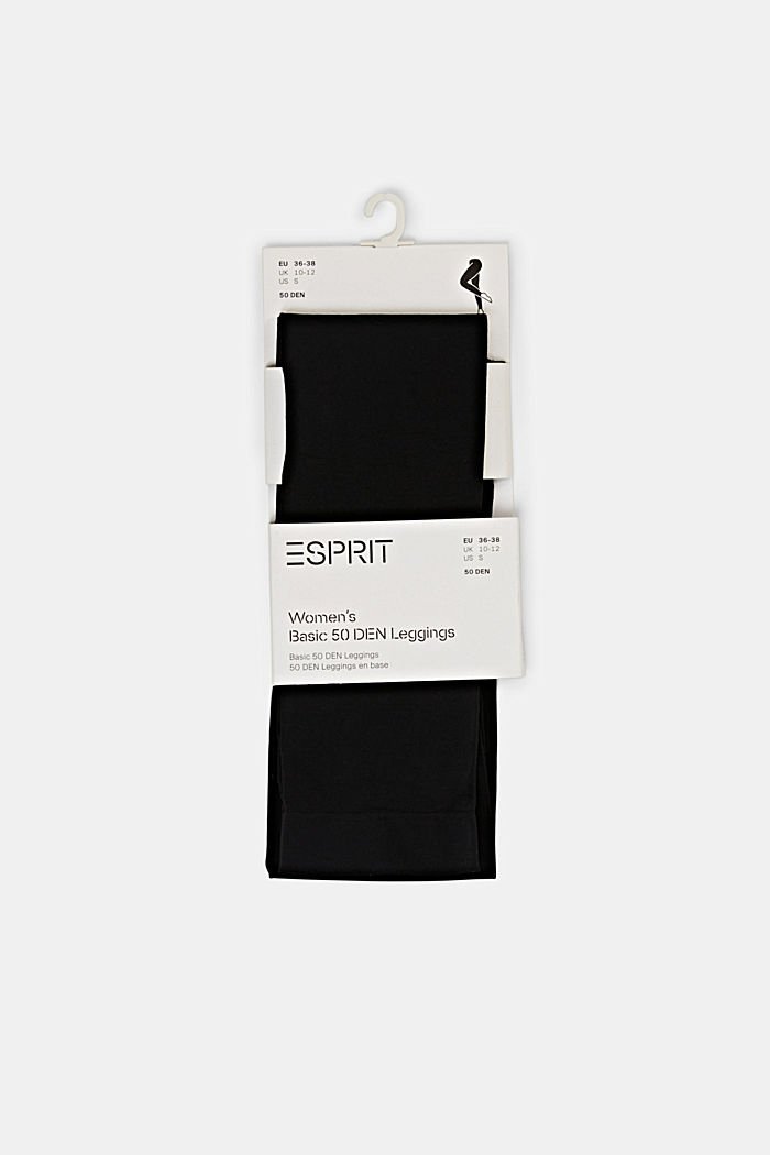 Semi-opaque leggings, 50 DEN, BLACK, detail image number 0