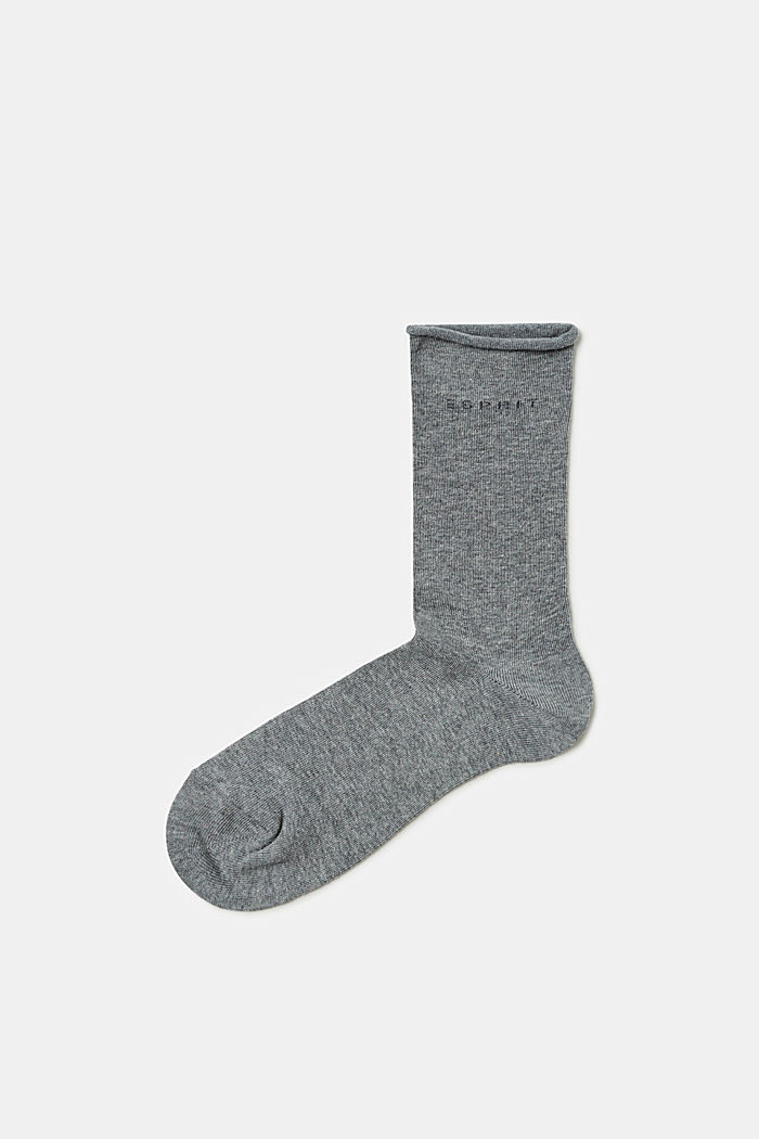 Sokker med rullekant af bomuldsblanding