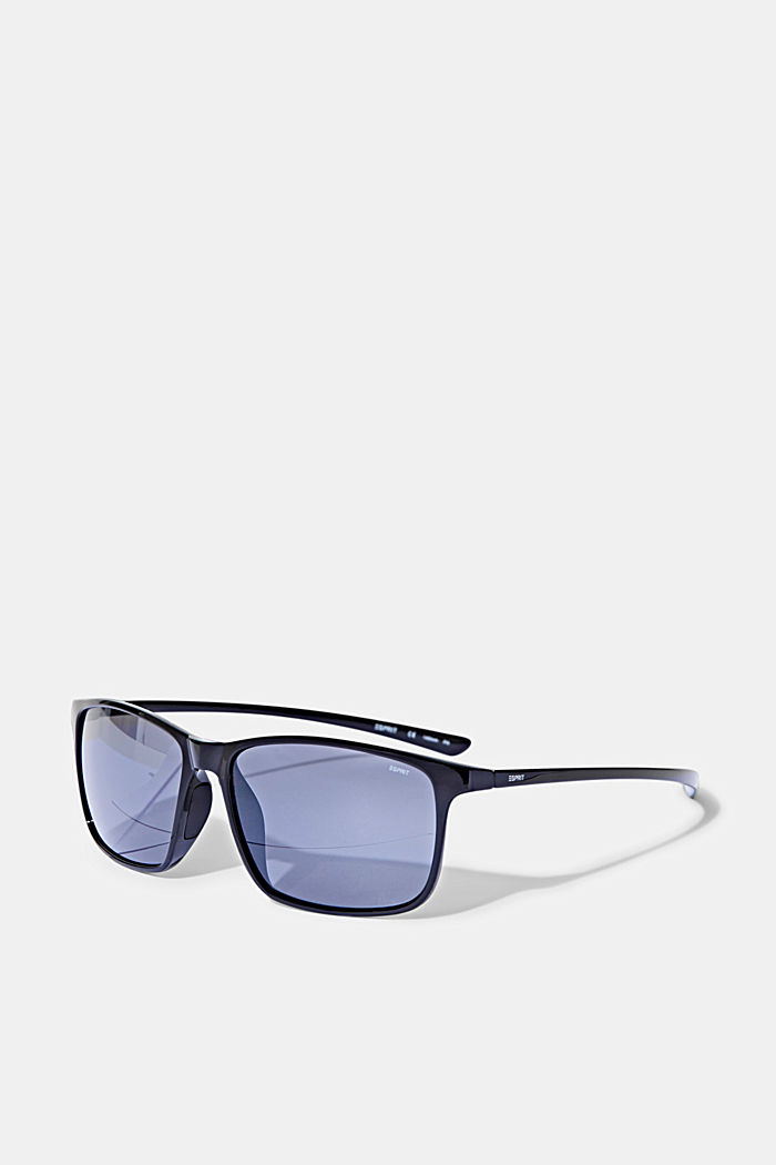 Sport-Sonnenbrille mit Polycarbonat, BLACK, overview