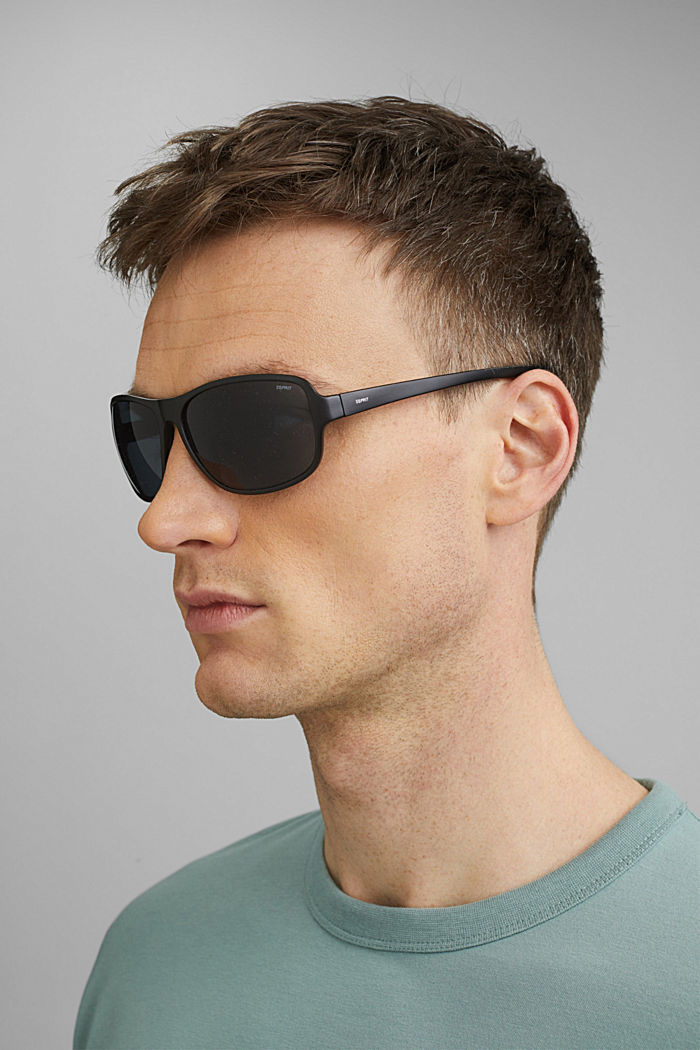 Sport-Sonnenbrille mit Polycarbonat, BLACK, detail image number 3