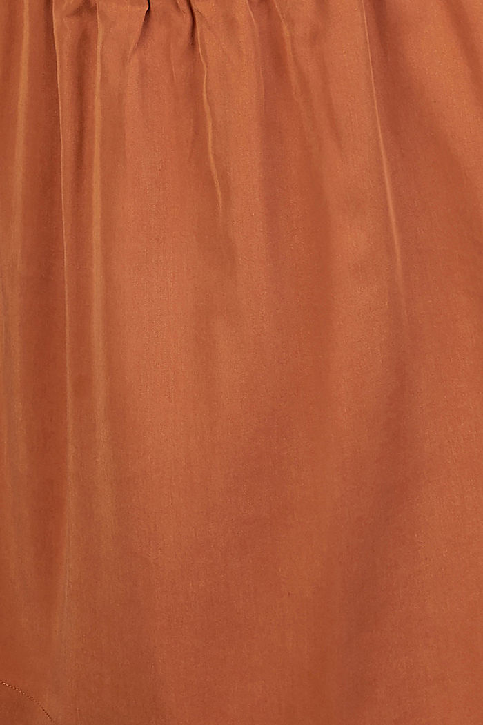Lyocell skirt with a comfy waistband, RUST, detail image number 3