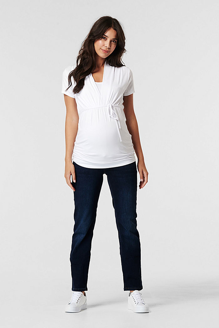 Camiseta con función de lactancia, LENZING™ ECOVERO™, WHITE, detail image number 0