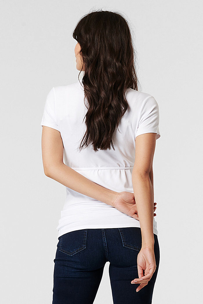 Camiseta con función de lactancia, LENZING™ ECOVERO™, WHITE, detail image number 3