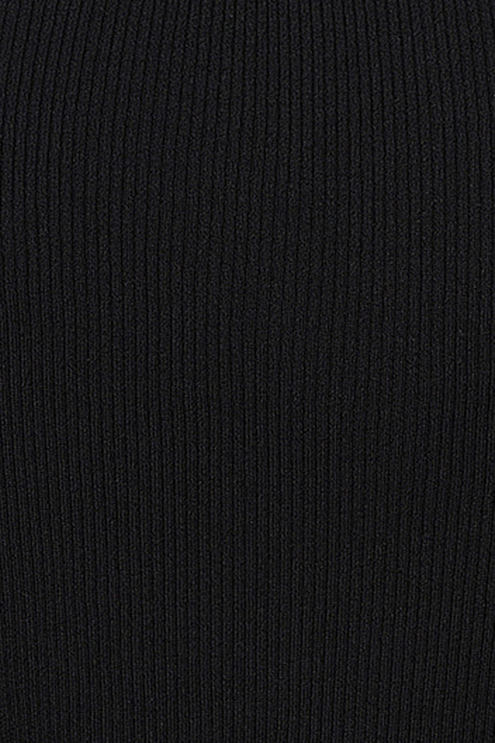 Robe en maille à jupe plissée, GUNMETAL, detail image number 3