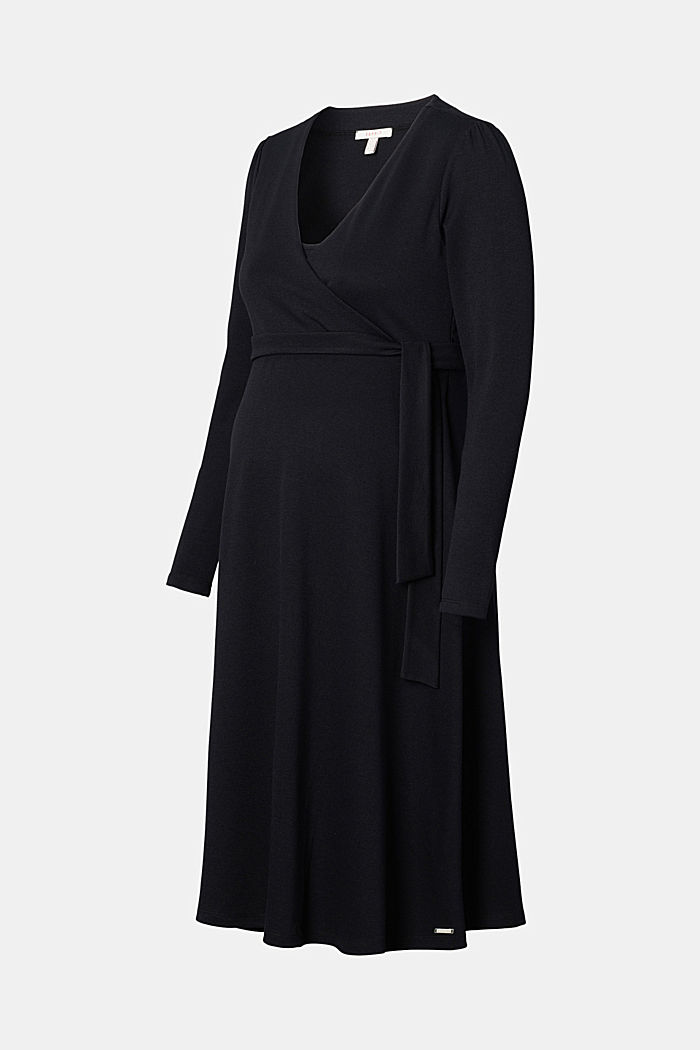 Punto-Jersey-Kleid mit Stillfunktion, GUNMETAL, detail image number 5