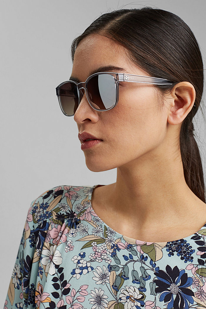 Unisex-Sonnenbrille mit verspiegelten Gläsern