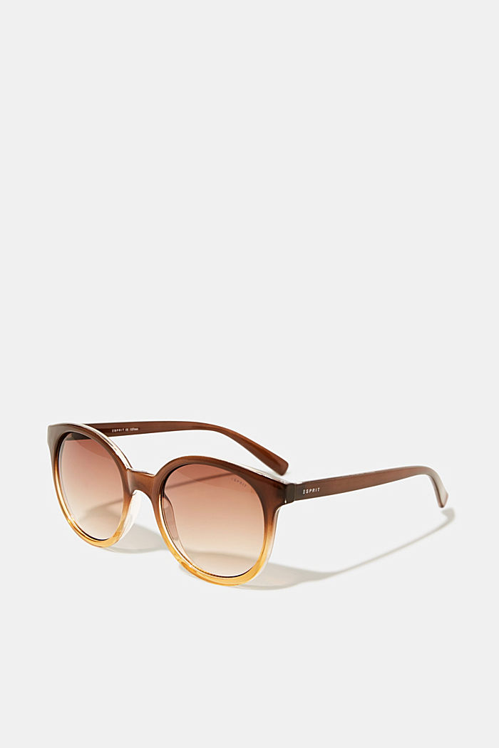 Sonnenbrille aus Kunststoff, BROWN, overview