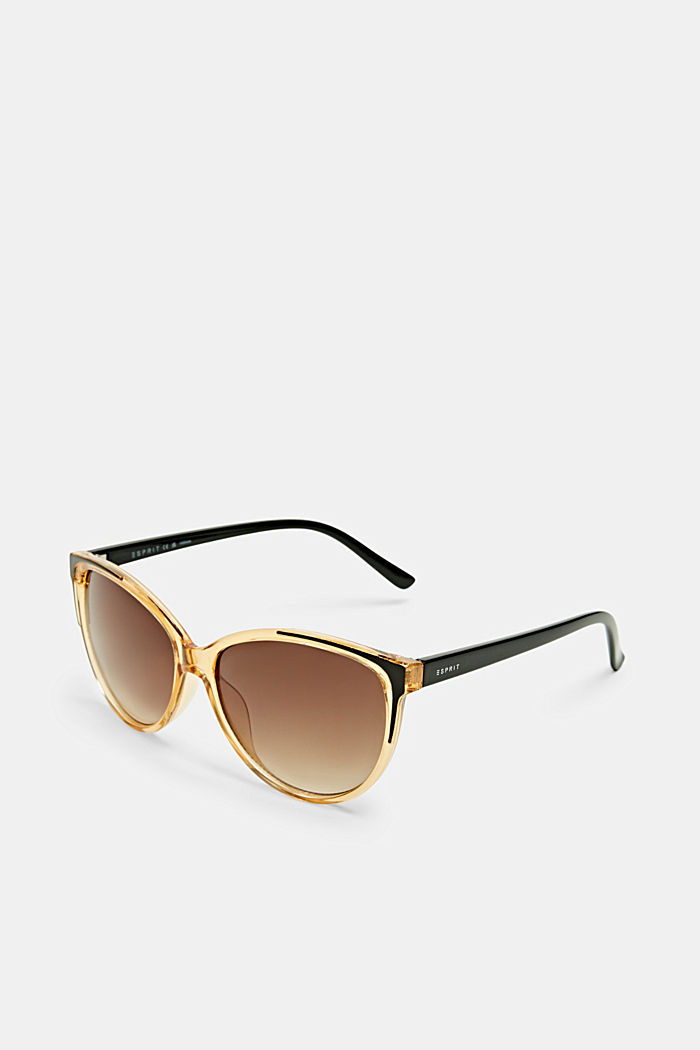 Sunglasses with transparent frame, BROWN, detail image number 0