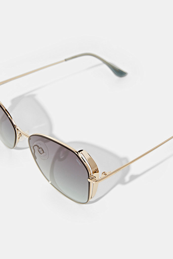 Sunglasses with metal frames, GOLD, detail image number 2