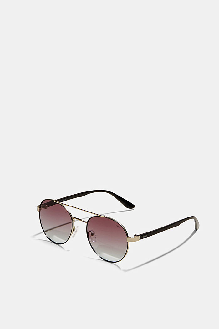Rund solbrille med farveskift, BLACK, detail image number 3