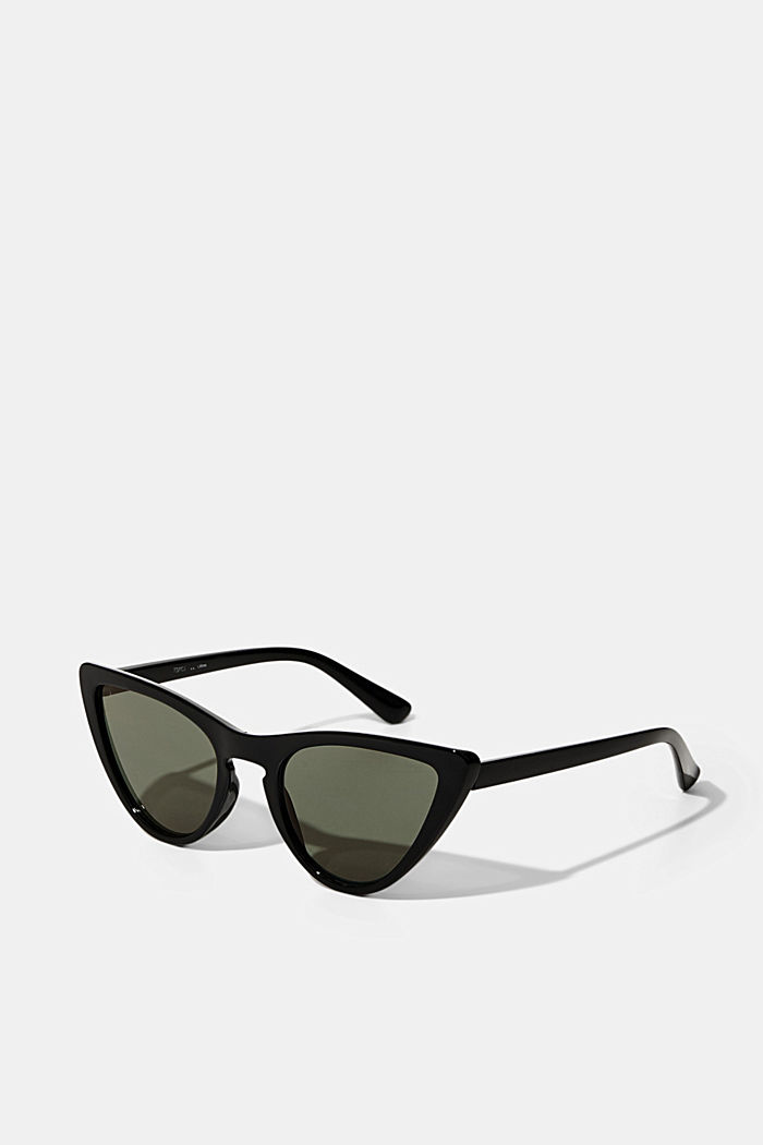 Cat-eye sunglasses, BLACK, detail image number 3