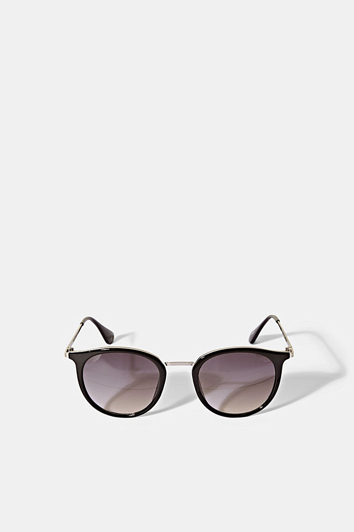 Retro-style sunglasses, BLACK, detail image number 0
